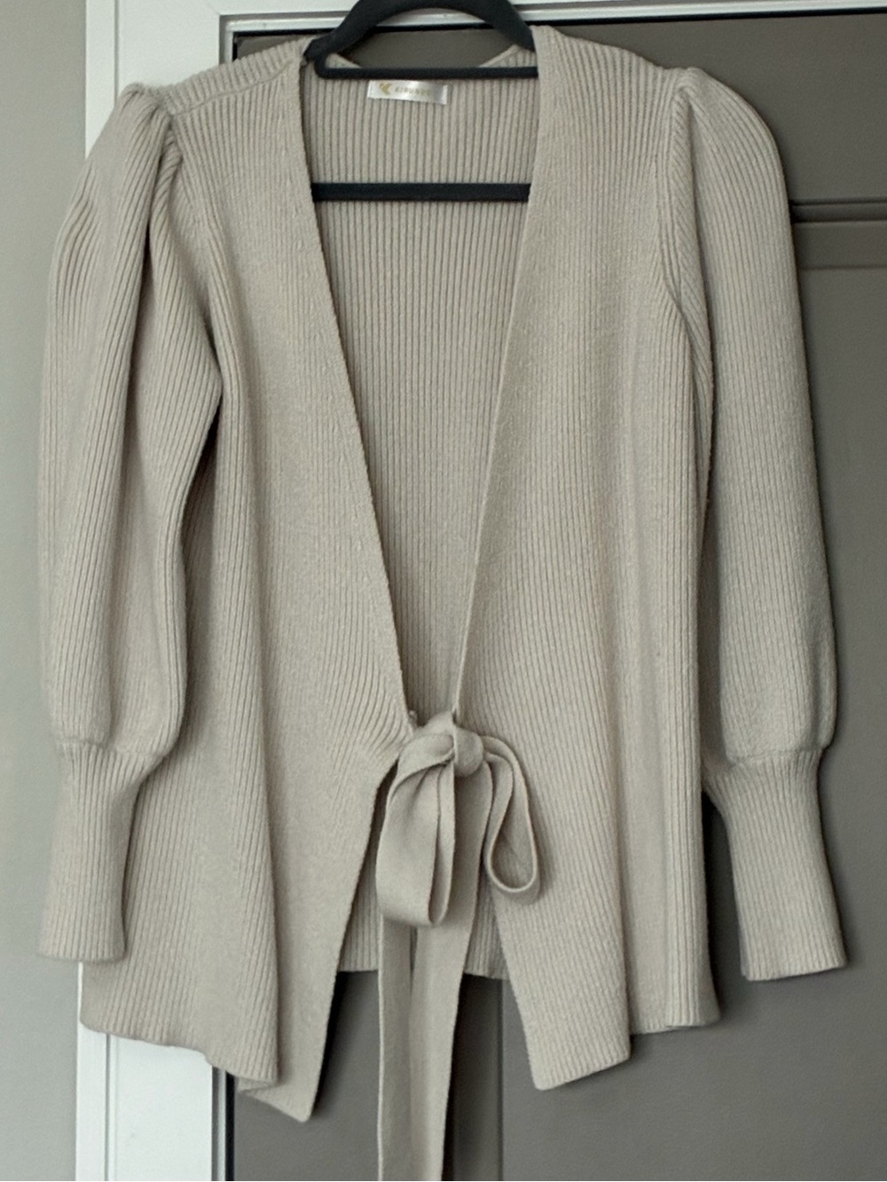 Kirundo Tie-Front Ribbed Cardigan
